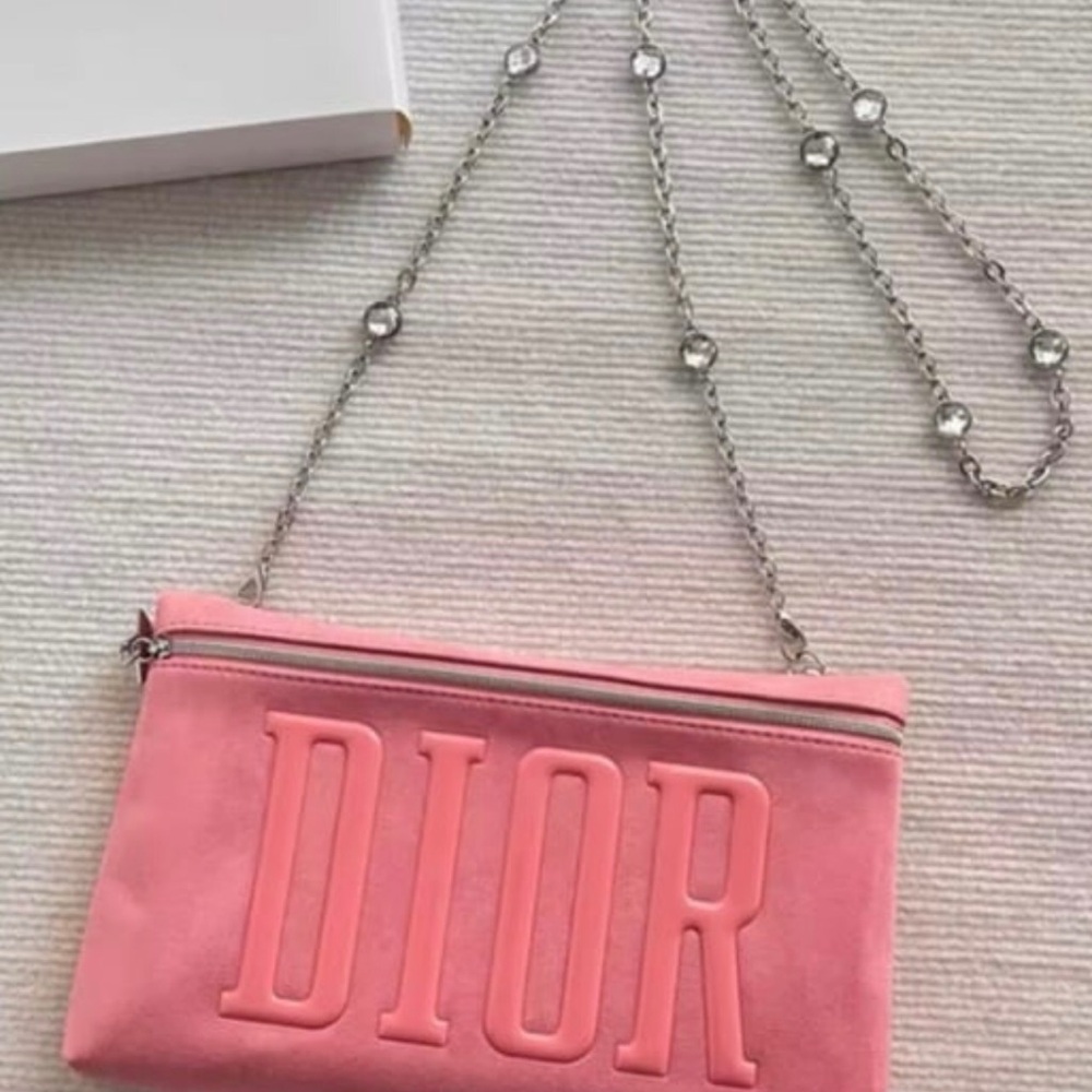 Dior Beauty Pouch Pink GWP crossbody - Picture 2 of 6